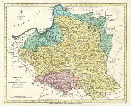 1791 Wilkinson Map of Poland