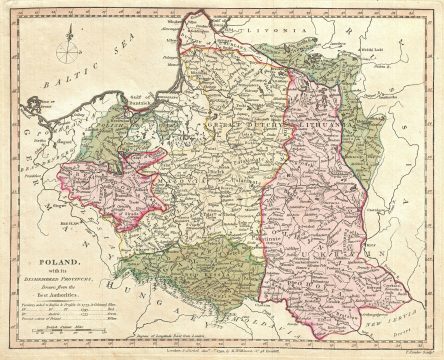 1794 Wilkinson Map of Poland