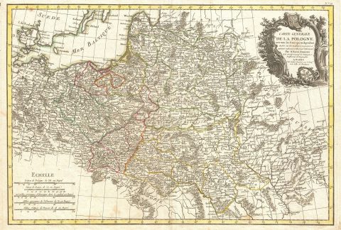 1771 Zannoni Map of Poland and Lithuania