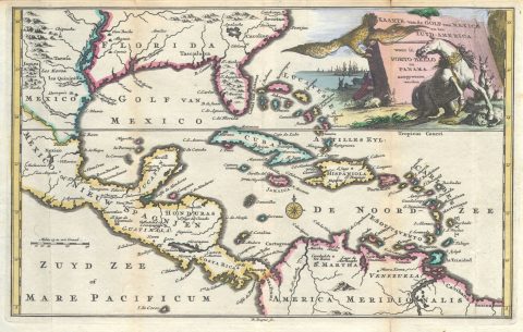 1747 Ruyter Map of Florida, Mexico and the West Indies