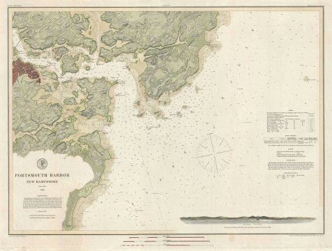 1878 U. S. Coast Survey Map of Portsmouth Harbor, New Hampshire