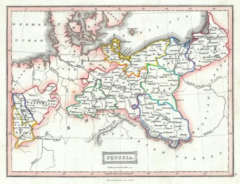 1845 Ewing Map of Prussia