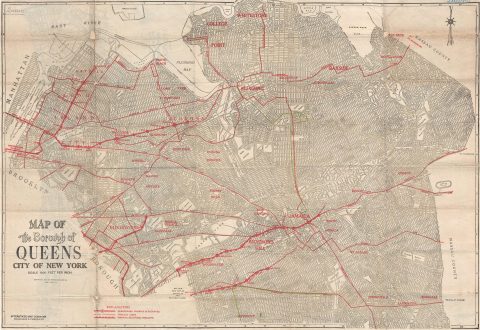 1925 Interstate Map Company Map of Queens, New York