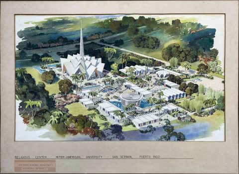 1964 Alvarez View of Proposed Religious Center at Inter American University