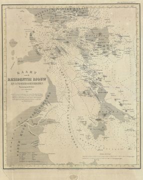 1860 Versteeg Map of the Riau Archipelago, Sumatra Indonesia (Including Malay and Singapore)
