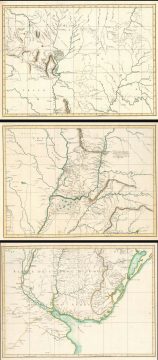 1809 Azara Maps of Argentina, Chile, Bolivia, Paragua, Uruguay and Brazil
