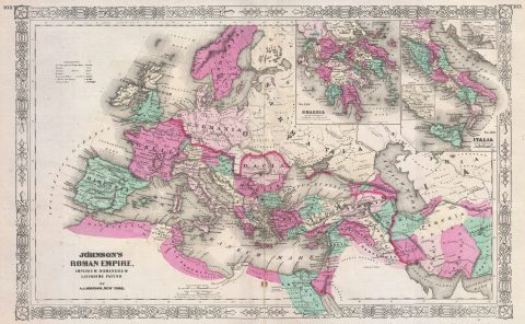 1864 Johnson Map of the Roman Empire