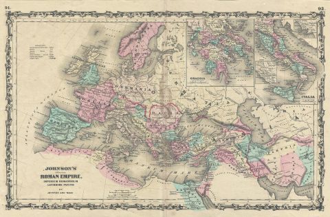 1862 Johnson Map of the Roman Empire