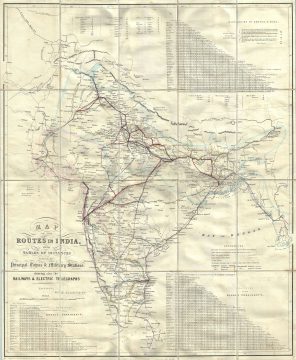 1857 Allen Map of India
