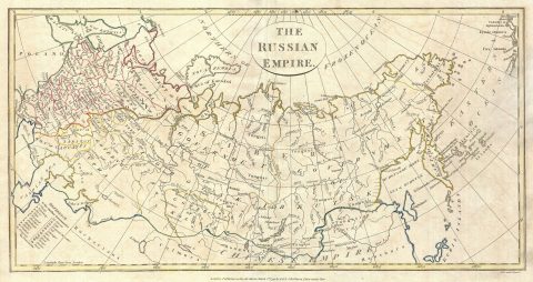 1799 Clement Cruttwell Map of Russian Empire