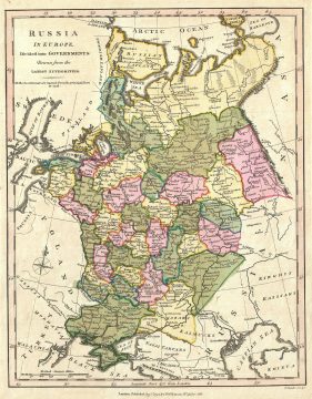 1794 Wilkinson Map of European Russia