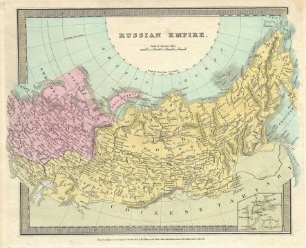 1834 Burr Map of the Russian Empire