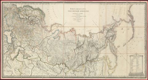 1809 Savinkov Map of the Russian Empire