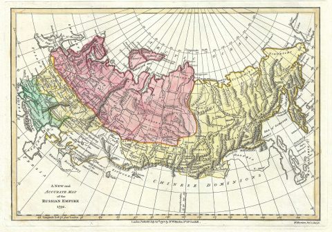 1792 Wilkinson Map of the Russian Empire