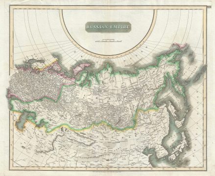 1814 Thomson Map of the Russian Empire in Europe and Asia