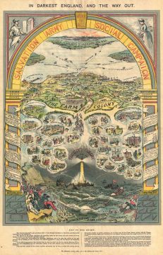 1890 Booth Map or Chart of his Scheme of Social Selection and Salvation