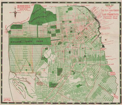 1917 Munsell Chase Map of San Francisco, California