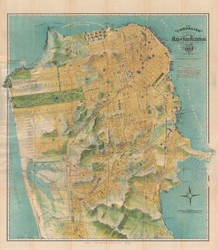 1915 Chevalier Map of San Francisco, California