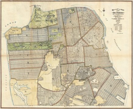 1913 Ginty Map of San Francisco