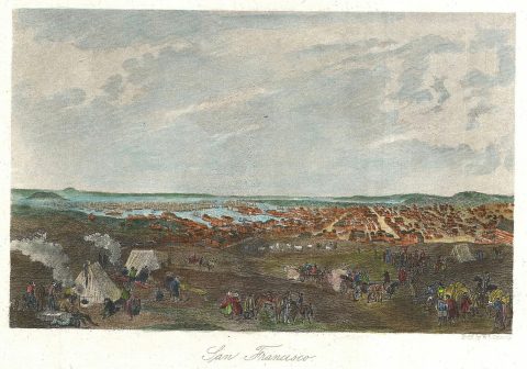 1860 Ormsby View of San Francisco, California