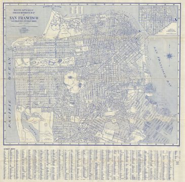 1940 McNally Map of San Francisco, California