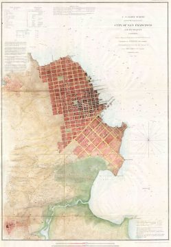 1853 U.S.C.S. Map of San Francisco, California & Vicinity