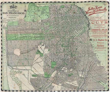1906 Candrian Map or Plan of San Francisco, California