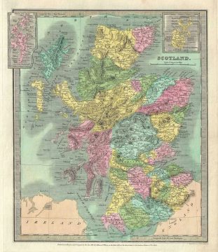 1834 Burr Map of Scotland
