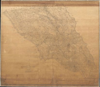 1908 Youker Map of Sonoma County, California