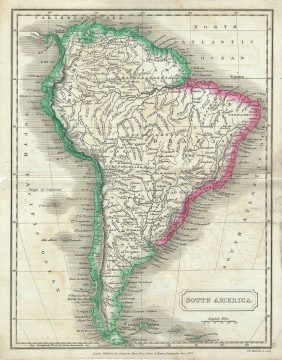 1822 Butler Map of South America