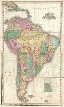 1825 Tanner Map of South America