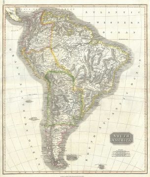 1817 Thomson Map of South America