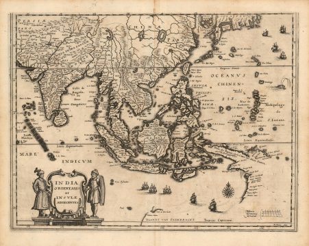 1646 Merian Map of the East Indies