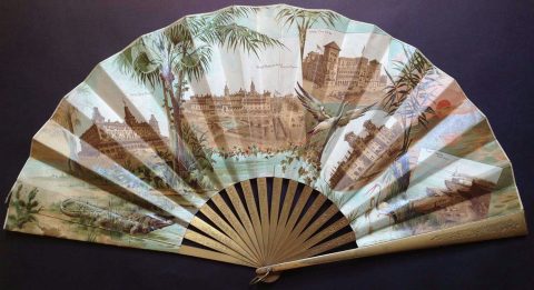 1890s View and Fan of St. Augustine, Florida