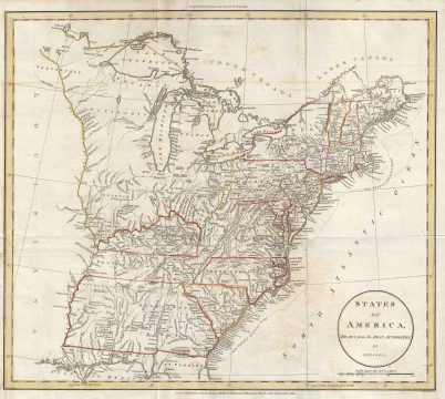1811 Russell Map of the United States