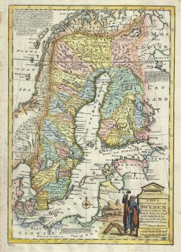 1747 Bowen Map of Sweden and Finland