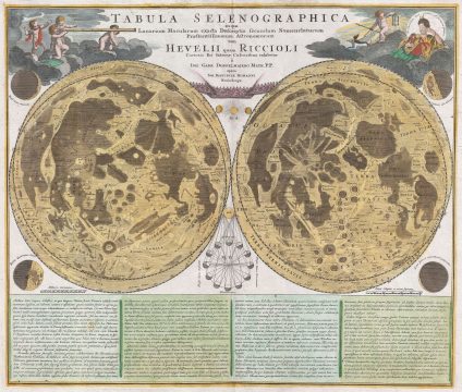 1707 Homann and Doppelmayr Map of the Moon