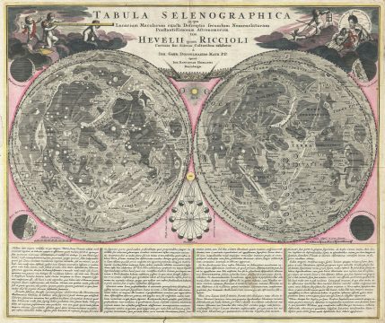 1707 Homann and Doppelmayr Map of the Moon