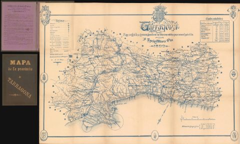 1899 Altura Viu Map of Tarragona Province, Spain