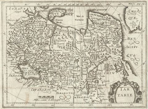 1700 Martineau Map of Tartary