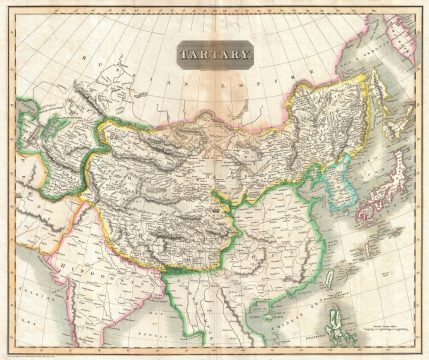 1814 Thomson Map of Tartary (i.e. Mongol Empire of Central and East Asia)