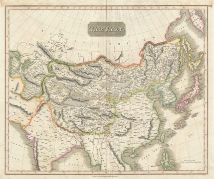 1814 Thomson Map of Tartary (Mongol Empire of Central and East Asia)