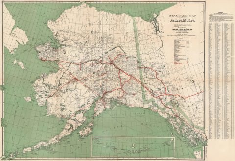 1940 Kroll Map Co. Map of Alaska