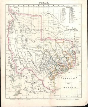 1846 Flemming Map of the Republic of Texas