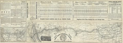 1871 Crofutt Map of the Trans-Continental Railroad