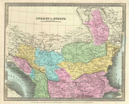 1835 Burr Map of The Balkans