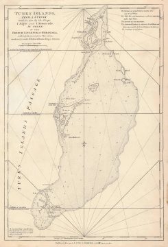 1794 Laurie and Whittle / Jefferys Map of the Turks Islands, Turks and Caicos