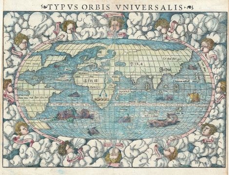 1550 Munster Map of the World