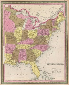 1846 Mitchell Map of the United States