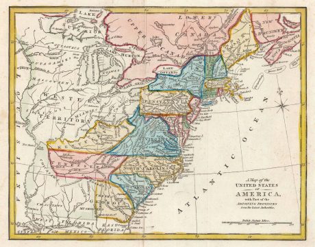 1817 Robertson Map of the United States